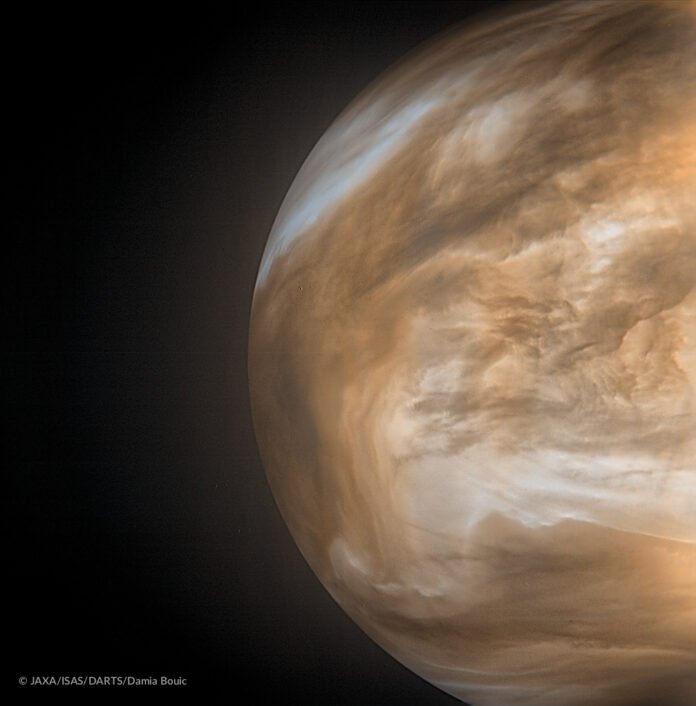 Venus size distance from the Sun orbit