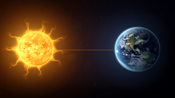 how far is the sun from earth